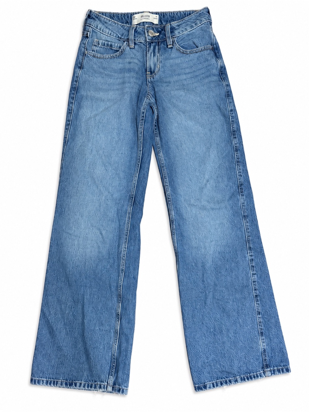 Hollister Low Rise Baggy Jeans W23 Regular Medium Wash